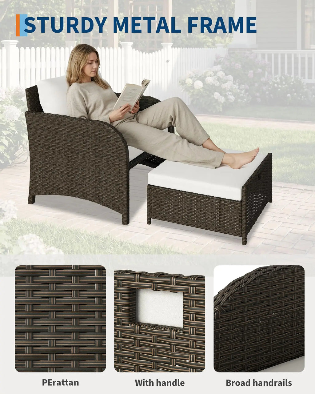 5-Piece Rattan Patio Furniture Set