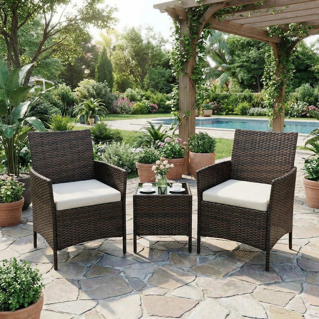 3-Piece Outdoor Patio Bistro Set