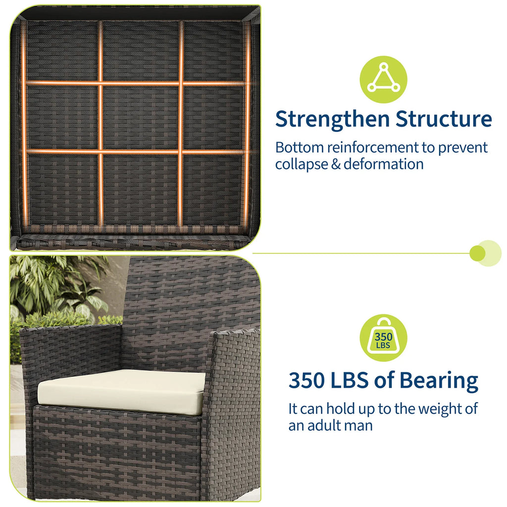 3-Piece Outdoor Patio Bistro Set